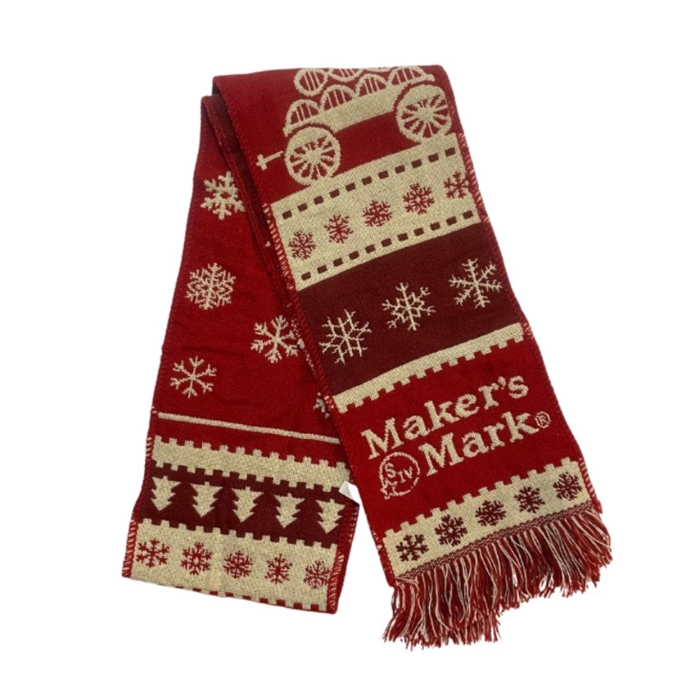 Makers Mark Holiday Scarf - Picture 1 of 5